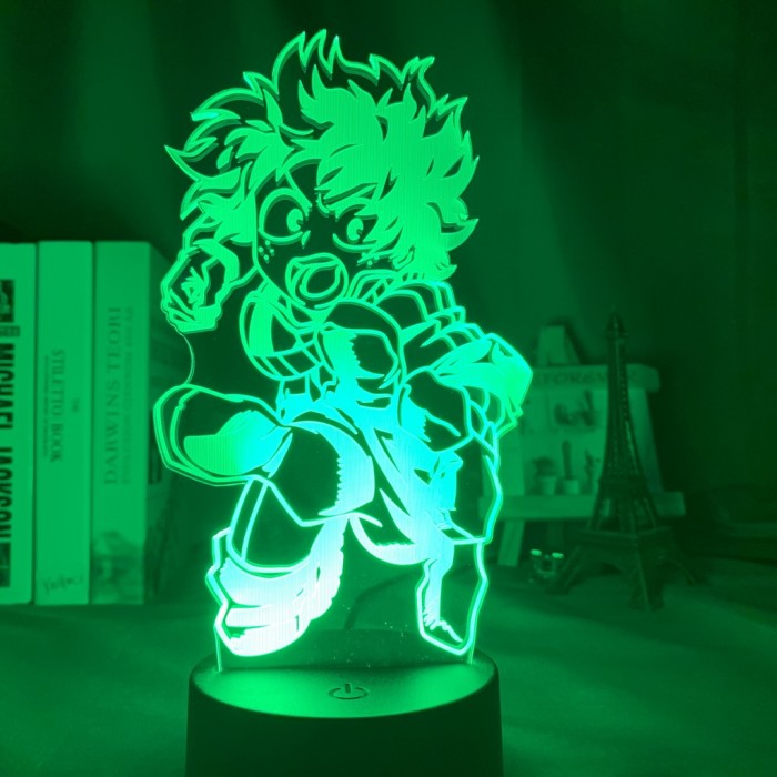 Lampe 3D My Hero Academia : Izuku Midoriya - Attaque